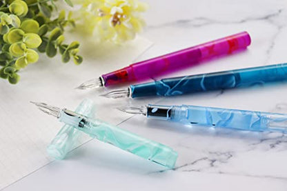 Teranishi Chemical Industry GLAA-BL Guitar Glass Pen with Cap Aurora Ice Blue - color: ice blue