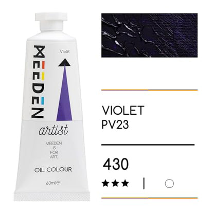 MEEDEN Artist Grade Oil Paint: Violet - 60ml/2oz Tube | Professional Art Paints and Supplies for Canvas Painting - color: Violet, size: 2 Fl Oz (Pack of 1)