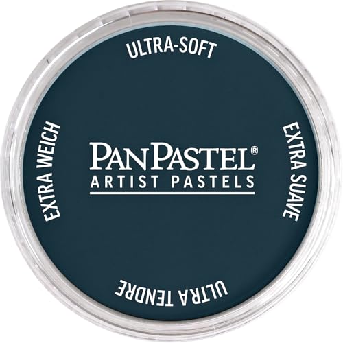 PanPastel Artist Pastels by GOLDEN, Ultramarine Blue Extra Dark, 2.44” / 62mm Pan Diameter, Professional Artist Pastels, Unique Pan Format (cake-like) - color: Ultramarine Blue Extra Dark, size: 9 ml (Pack of 1)