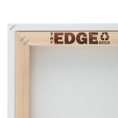 The Edge Eco-Friendly Recycled Cotton Stretched Canvas for Painting - 9x12 Box of 3 - Medium-Textured, Triple Acrylic Primed All Media Painting Canvas, 320gsm, 1-1/2 in. Deep Pine Stretchers - size: 9x12 in