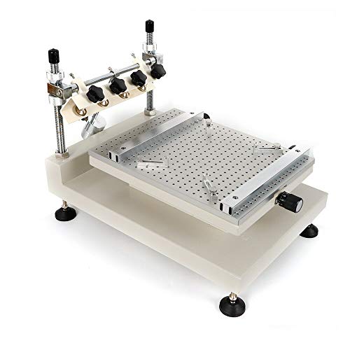 Silkscreen Machine, TBVECHI 3040 Professional Manual Precise Screen Printer Solder Cream Print Silkscreen Machine 54 * 38 * 39cm