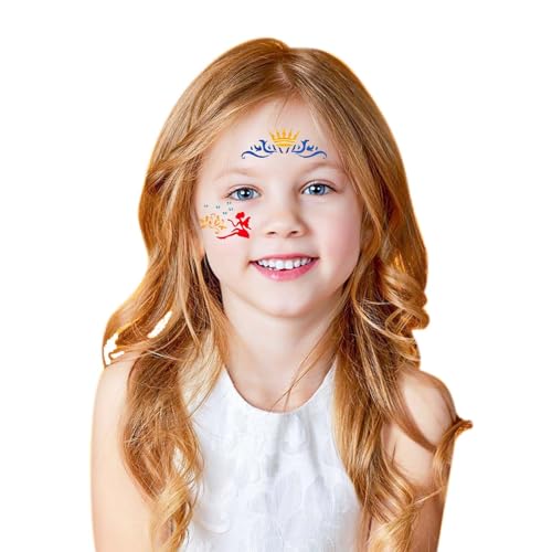 28 Pcs Face Paint Stencils Kits Face Painting Stencils Reusable | Reusable Face Tattoo Painting Templates for Kids - color: Mix02