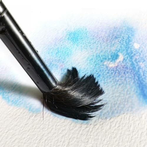 UniBeax Artist-Grade 100% Cotton Watercolor Paper Hot Pressed 300gsm 140lb, 10.6"x7.7", Premium Drawing Paper, for Professional Artist, 20 Sheets