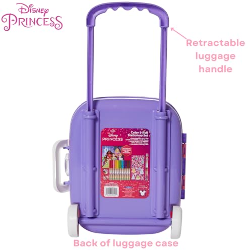 Disney Princess Color and Roll Activity Set with Carrying Case, Stickers, & Art Supplies - style: Disney Princess