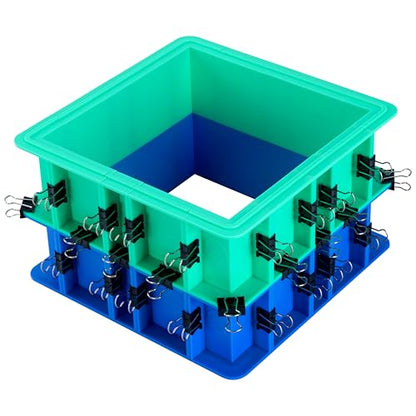 Adjustable Mold Housing Kit for Silicone Mold Making Upgraded 2 Sets | Easy DemoldingBox - Free Combination & Tierable- Ideal for Silicone/Soap/Wax Molds - Half Pieces Upgraded - size: Upgraded 2 Sets