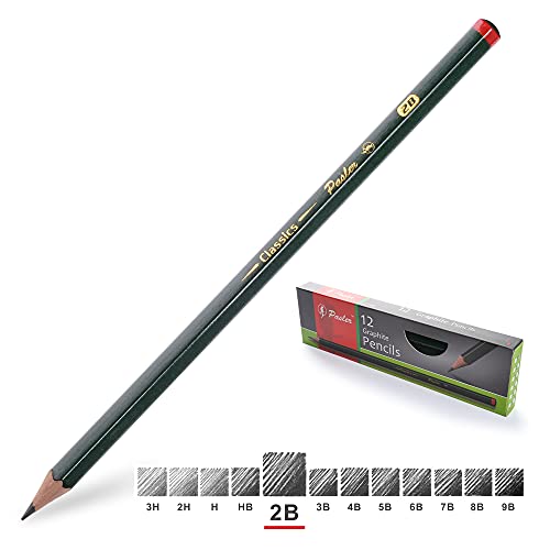 Pasler Professional Graphic Sketching Drawing Pencils 12 Count (2B) - style: 2B