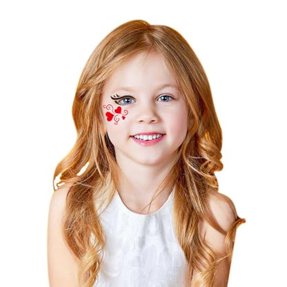 28 pcs Face Paint Stencils Kits Face Painting Stencils Reusable | Reusable Face Tattoo Painting Templates for Kids - color: Mix01