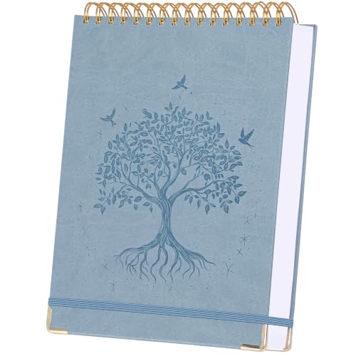 Blank Notebook Journal, Hardcover Sketchbook, 300 Page No Bleed Thick Paper - color: Blue, size: A5 (8.5” x 5.5”)