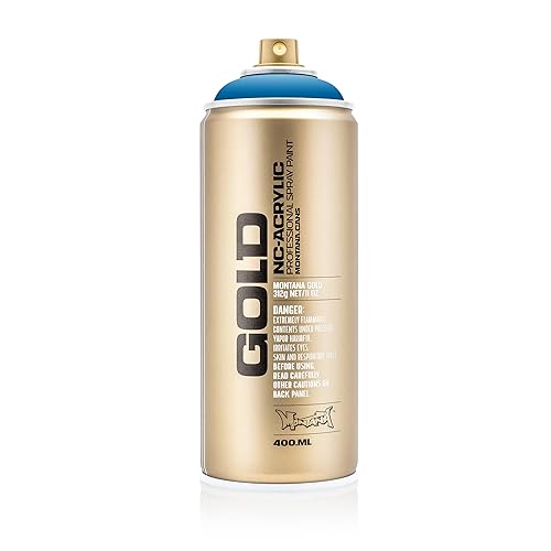 Montana Cans Montana GOLD 400 ml Color, Blue Magic Spray Paint (13.5 Fl Oz) (MXG-G5060) - color: Blue Magic, size: 13.5 Fl Oz (Pack of 1)