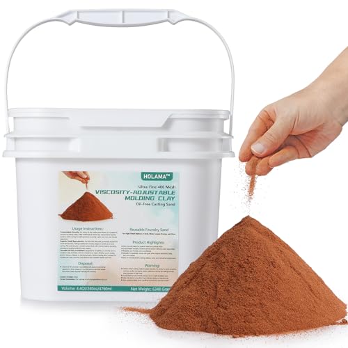 14 lbs Premium Ultra-Fine 400 Mesh Oil-Free Casting Sand for Metal Jewelry Crafting - Exceptional Foundry Sand for Detailed Replicas in Silver, Copper, Bronze, and More - color: red-14Lbs-new