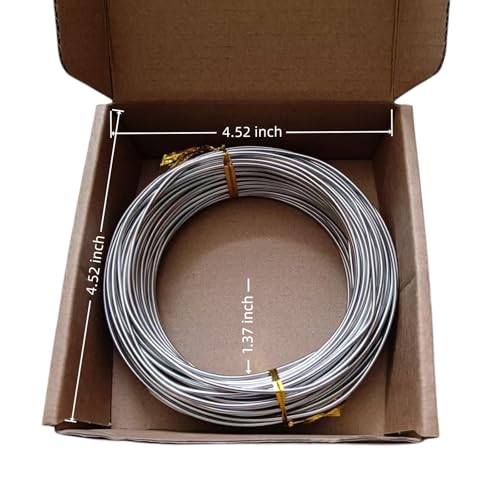 14 Gauge 304 Stainless Steel Wire 1.6mm Dia,65 Ft | Rust Proof,Light Duty For Garden Trellis,Plant Hangers,Bonsai,Sculpture,DIY Crafts,Outdoor Repair,Pliers Recommended