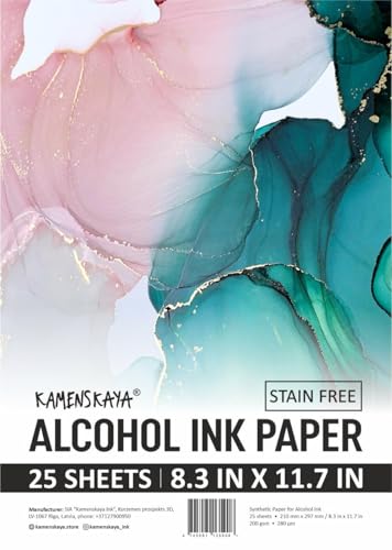 Kamenskaya Alcohol Pastel Ink Set with Blending Solution and Paper 8.3 x 11.7 in