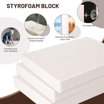High Density XPS Foam Board, 4 Pack 15.6x11.7x0.79in Polystyrene Craft Foam | Rigid and Easy to Shape,DIY Modeling Art Projects, Party Decoration, Cosplay Prop Production, Carve,Heat Insulation - size: 15.6x11.7x0.79in-4pcs