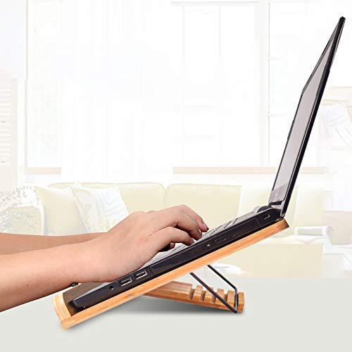 wishacc Book Stand XL-Large Size 15.4" x 11.0" Main Board-Adjustable Foldable Book Holder with Page Holder Clips - Holds Cookbooks, Receipe Books, Textbooks, Tablets, Laptops, Music Books, Documents - size: 15.4 x 11 inches