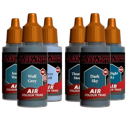 The Army Painter, Air Triads Desaturated Blue-Grey, 6 x 18 ml, airbrush - color: Desaturated Blue-Grey