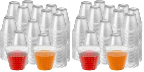 DIMES Medicine Cups Disposable 1 oz [200 Pack] – Graduated Disposable Measuring Cup for Liquid Medication and Pills – Med Cups Perfect for Epoxy Resin Mixing and Measuring - size: 1 oz (Pack of 2)