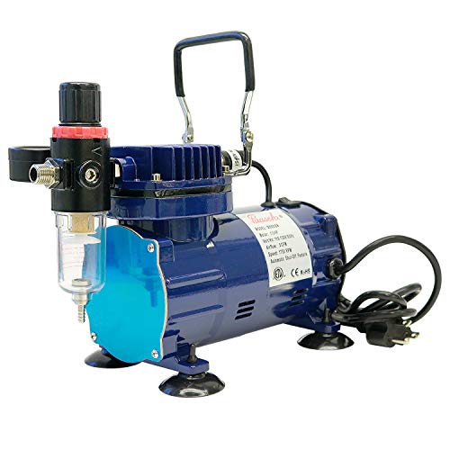 Paasche D500SR 1/5 HP Compressor with Auto Shutoff, Regulator and Moisture Trap - style: New Version