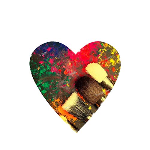Transon 12inch Artist Heart Canvas Primed Stretched Canvas Ready for Painting Pack of 2 - size: Heart 2PCS