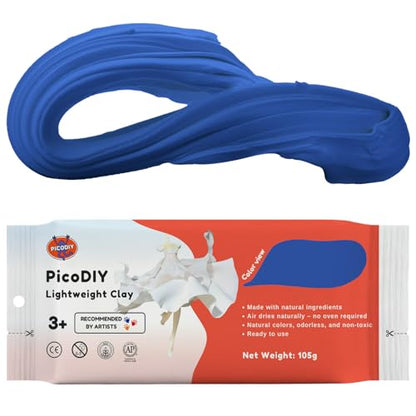 Air Dry Clay Lightweight, Flexible Modeling Clay for Adults Arts and Crafts | Professional & Moldable, Soft & No-Stick, Polymer Clay for Sculpting, Molding,Anime Figures,Making Costumes,DIY Projects - color: Blue