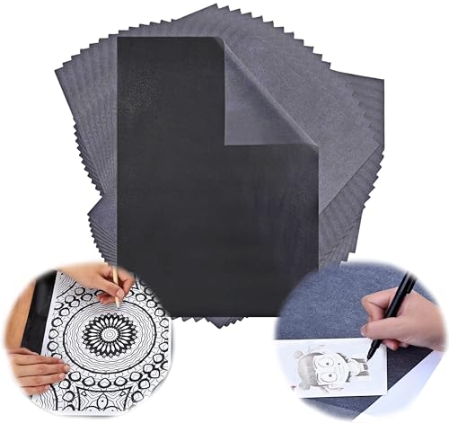 Carbon Paper for Tracing - 100 Sheets Carbon Transfer Paper, Graphite Paper for Carbon Copy, Perfect for Art, Crafts, and DIY Projects