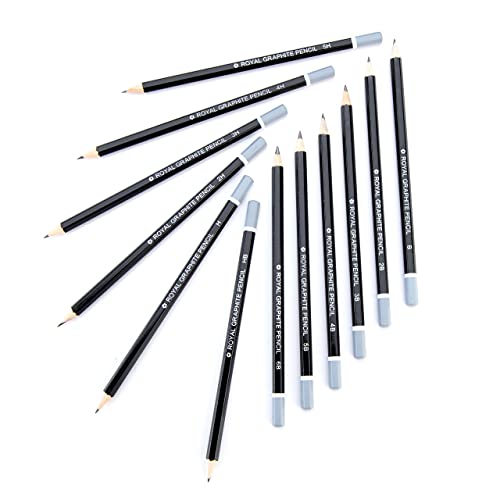 Royal & Langnickel SPEN-12 Essentials Sketching Pencil Set, 12-Piece (Pack of 3) - size: 12 Count (Pack of 3)