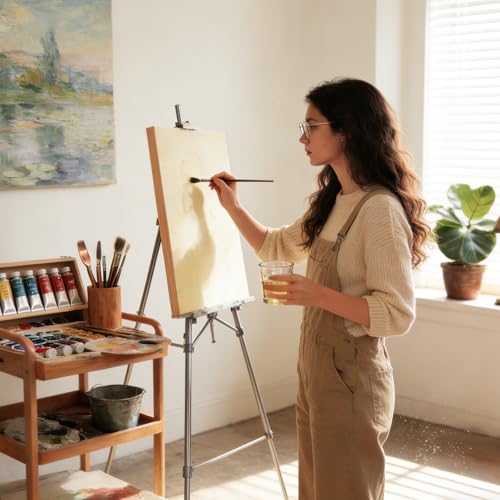 8 Pack Wood Canvas 11 x 14 inch Unfinished Wooden Panels Board Cradled Wood Panels for Painting, Arts, Pouring Use with Oils, Acrylics