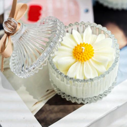 Daisy Candle Molds, Set of 4 Daisy Flower Making Molds - color: 4 PCS Daisy Flower Silicone Molds
