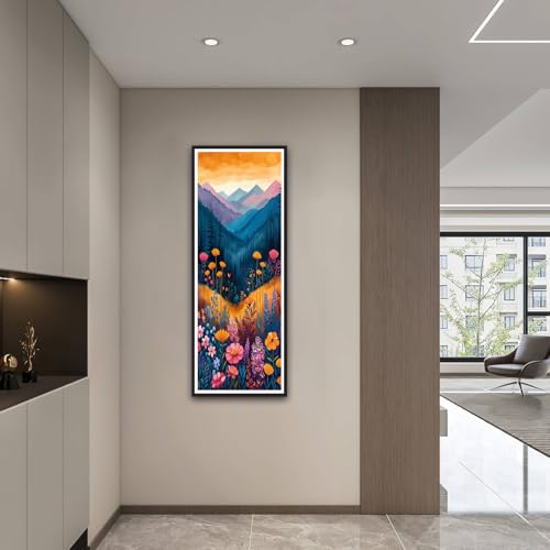 ZHUMUTO Large Diamond Painting Kits for Adults Mountain Wildflower - color: LZMT046