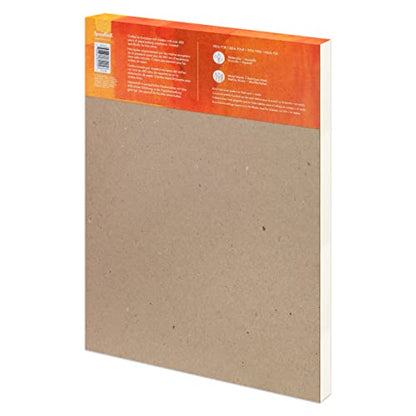 Fluid Watercolor Paper Fold Over Pad, 11 x 15 inches, 20 White Sheets 140 lb (300 GSM) Cold Press for Artist Painting and Wet Media - size: 11x15 Inches