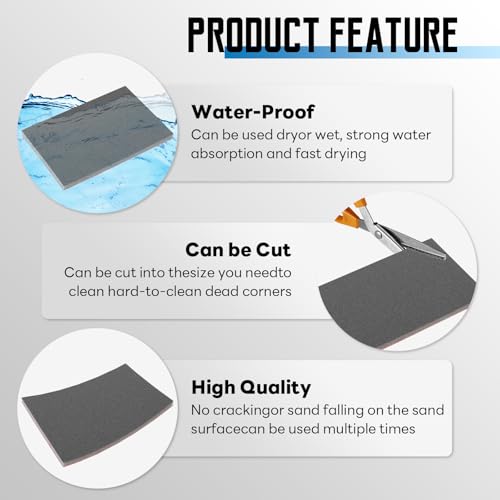 20Pcs Sanding Sponge, 3 x 4 Inch Soft Foam Sanding Block, 400 Grit - style: 400 Grit