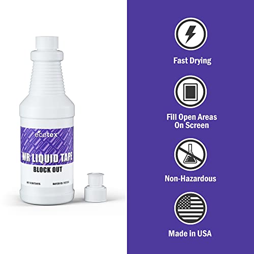 Ecotex® WR Liquid Tape Block Out - Screen Printing Screen Filler, 1 Gl - color: Purple, size: Gallon - 128 oz.