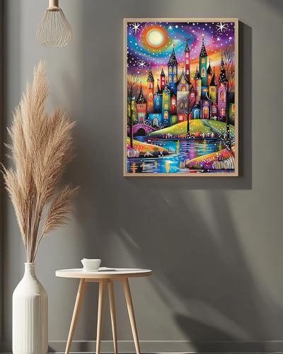 Country Diamond Art Kits for Adults, Landscape Diamond Art 12X16 Inch - color: Landscape 09