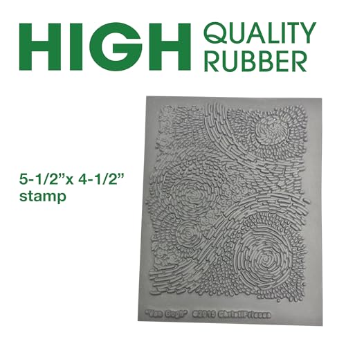 AVES Co Rubber Texture Clay Stamp - Make Impression w/Christi Friesen Stamp - style: Van Gogh