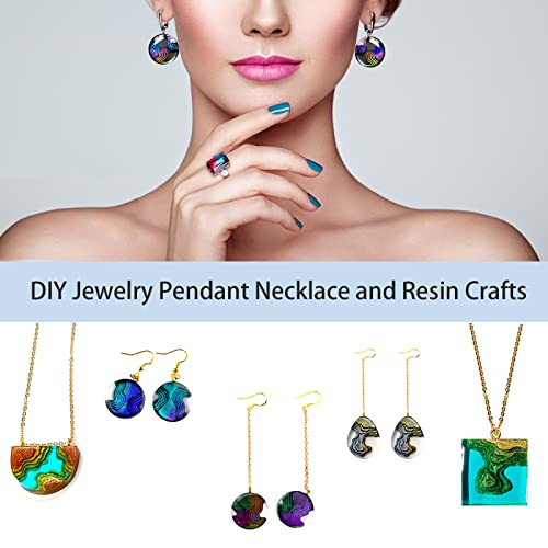 Island Resin Jewelry Molds for Casting Earring Pendant Set of 4 - color: 4PCS Island Molds