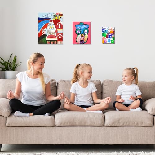 Stretched Canvases for Painting with 11x14 Inch, 5x7 Inch, 8x10, Painting Canvas for Acrylics,Oils & Other Painting Media, 5/8 Inch Profile 100% Cotton Artist Framed Canvas(3 Packs) - size: 3 Pack Mixed - 11×14IN 8×10IN 5×7IN