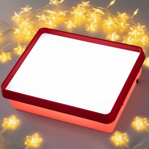 Odoorgames Young Explorers Light Table – Light Up Table (Red) - color: Red