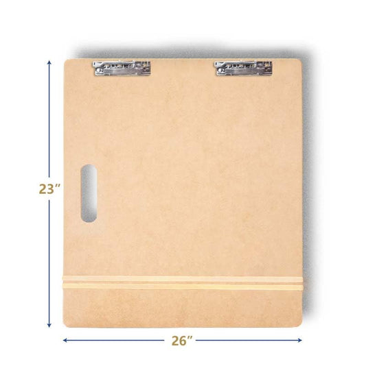 Falling in Art 23x26 Sketch Board with Sturdy Clip &Rubber Bands | Professional Art Drawing Board, Portable Artists Clipboard for Classroom, Studio Drawing, Outdoor Painting - size: 23X26"