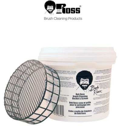Jerry's Artarama Exclusive Set of 6 Bob Ross Oil Painting Set with Easel, 16oz Lavender Brush Cleaner, Acrylic Palette, Brushes, Canvases, and Cleaning Bucket and Screen - color: Citrus Brush Cleaner, size: 16oz Brush Cleaner