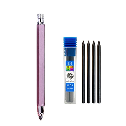 JOMPENS Drafting Pencil Set, 5.6mm Mechanical Pencil with HB Lead Refills, Smooth Writing Graphite Pencil for Drawing Sketching Artists