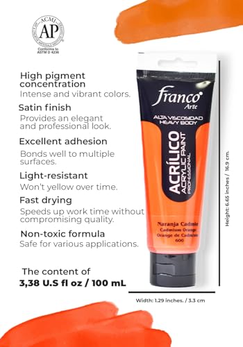 Professional Acrylic Paint – Premium Water-Based, Quick-Drying Acrylics for Artists & Crafters, Non-Toxic Rich Pigment, Multi-Surface Paint for Canvas, Wood, Paper, Ceramic & Indoor Projects Prussian Blue Hue 3,38 U.S fl oz - color: Prussian Blue Hue