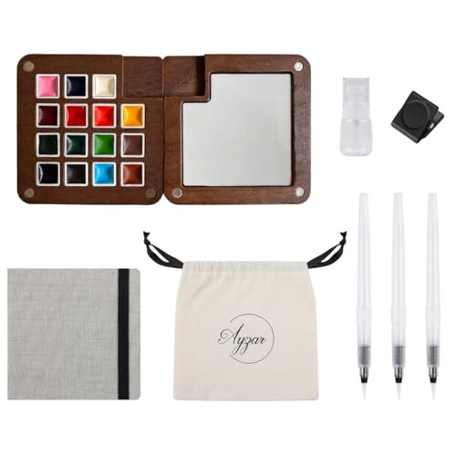 Mini Watercolor Paint Set Portable Pocket Paint kit for Artists Lovers