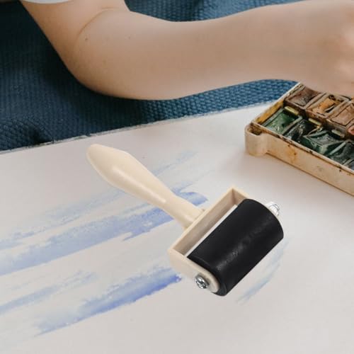 ULDIGI 5 Pack Printmaking Roller Brayer Rubber Brayer Roller for Printmaking Printing Glue Stick Ink Oil Paint Stamping Craft Projects 3.74 X 1.96 X 0.78 in