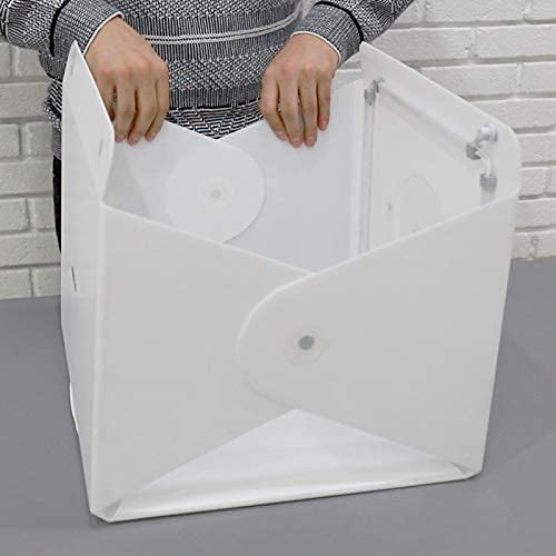 Foldio2 Plus (15inch Lightbox for Product Photography / 15" x 15" / Portable Studio, Dimmable LED Chips, CRI 97+, White & Black Background Sheets Included) by ORANGEMONKIE - size: Foldio2 Plus