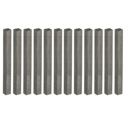 PATIKIL Compressed Charcoal Sticks, 6 Pack Medium Grade Art Supplies Sketch Square Stick for Artist Drawing Sketching Shading Painting, Black