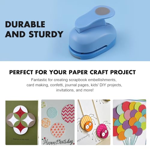 5/8 Inch Circle Punch - Creates Perfect Circles Every Time, Handmade Scrapbooking Tool for Card Making, DIY Photo Albums, Invitations & Decorations - size: 5/8 Inch