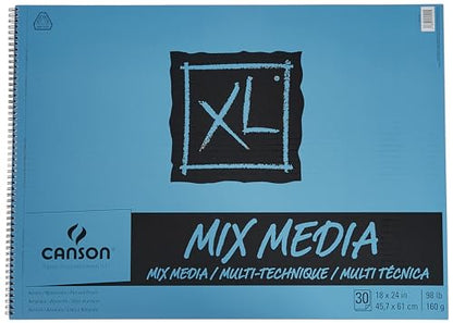 Canson XL Mix Media Pad 18X24 - size: 18x24, style: Mixed Media