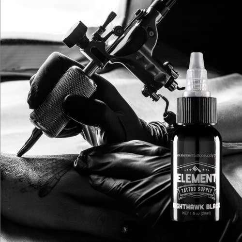 Element Tattoo Supply Black Tattoo Ink 1/2oz Bottle | Professional Black Ink - size: 1/2oz