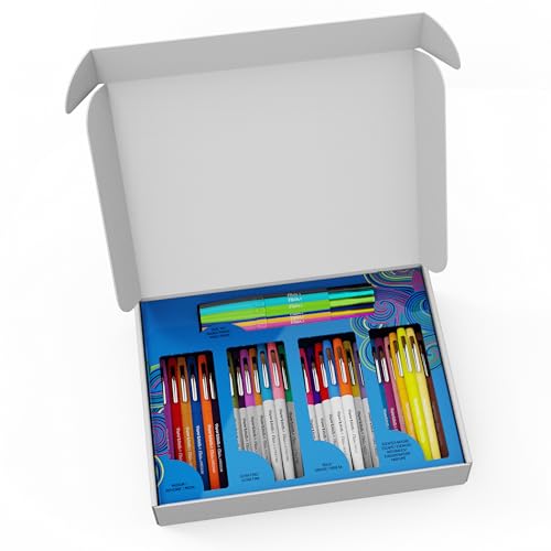 Paper Mate Flair Felt Tip Pens Ultimate Pack, Features 5 Different Types of Pens, 60 Count - Creative Fun, Classroom Essentials, Teacher Supplies, Arts & Crafts - style: 60 Count Flair Ultimate Pack