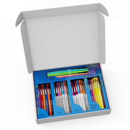 Paper Mate Flair Felt Tip Pens Ultimate Pack, Features 5 Different Types of Pens, 60 Count - Creative Fun, Classroom Essentials, Teacher Supplies, Arts & Crafts - style: 60 Count Flair Ultimate Pack