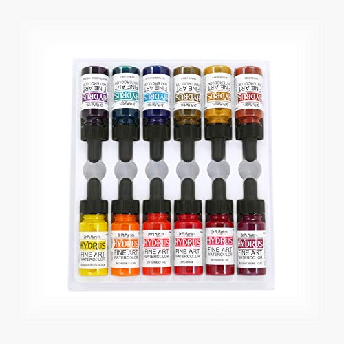 Dr. Ph. Martin's Hydrus Fine Art Watercolor, 0.5 oz, Set of 12 (Set 3)